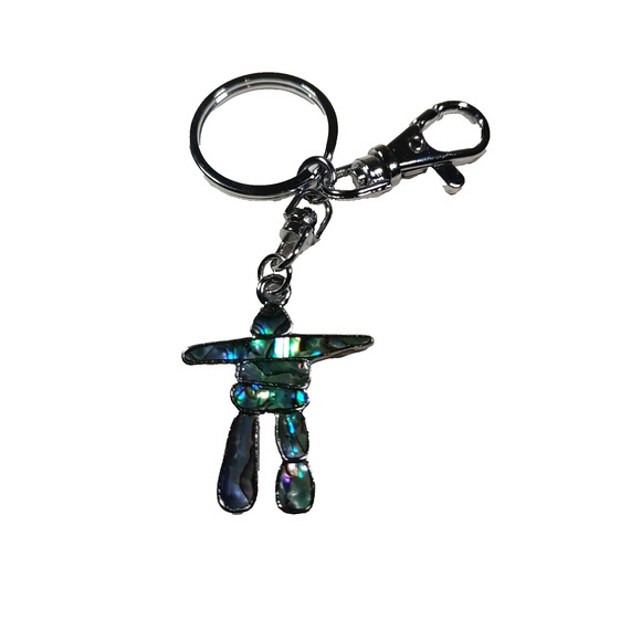 Oster Shell Man Green Keychain Purse Luggage Clip - Picture 1 of 6